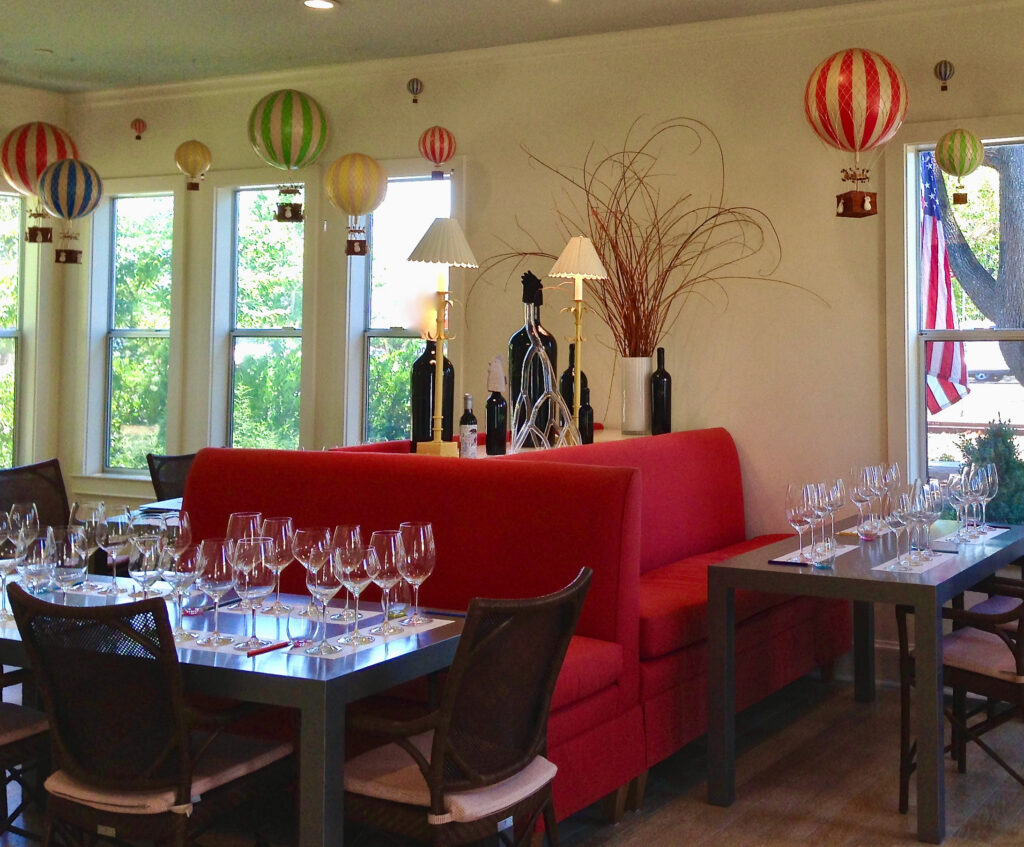 Expect elegance, whimsy, and gourmet small bites at Chateau Potelle, "3 St. Helena Wineries with a Personal Touch."