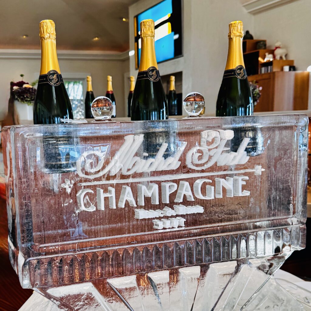 Champagne bottles