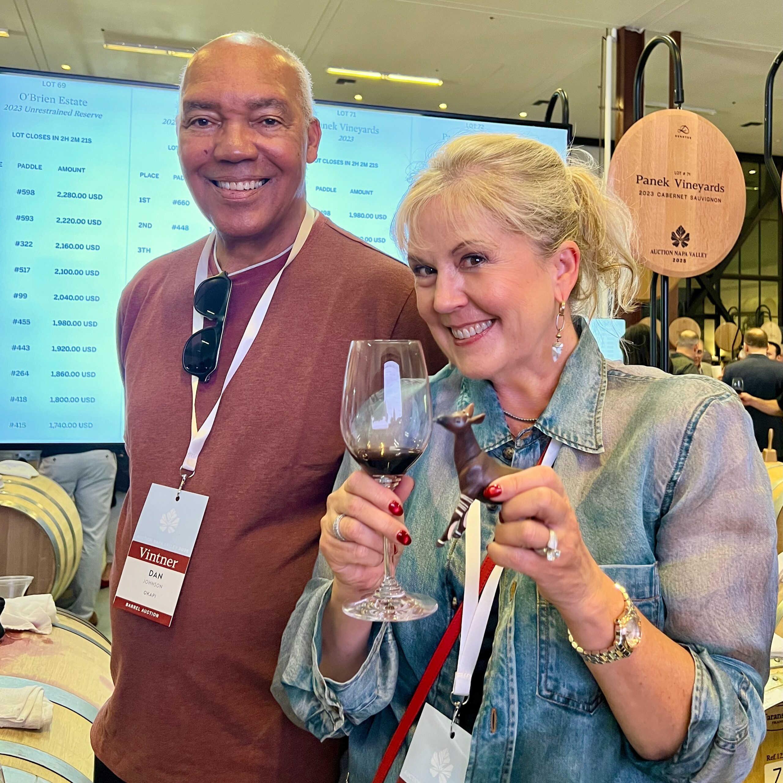 Vintners Dan and Kim Johnson of Okapi Winery