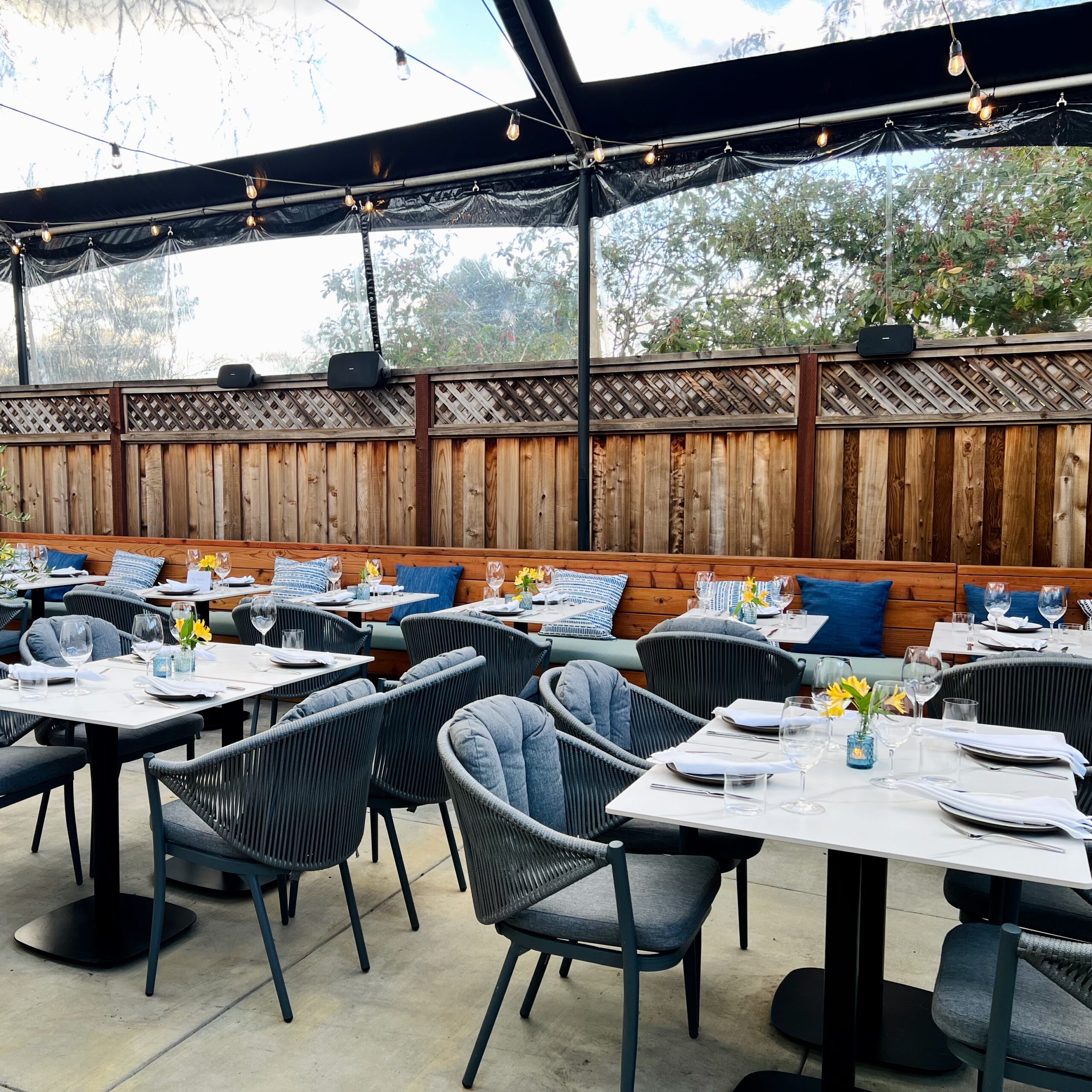 Patio dining area